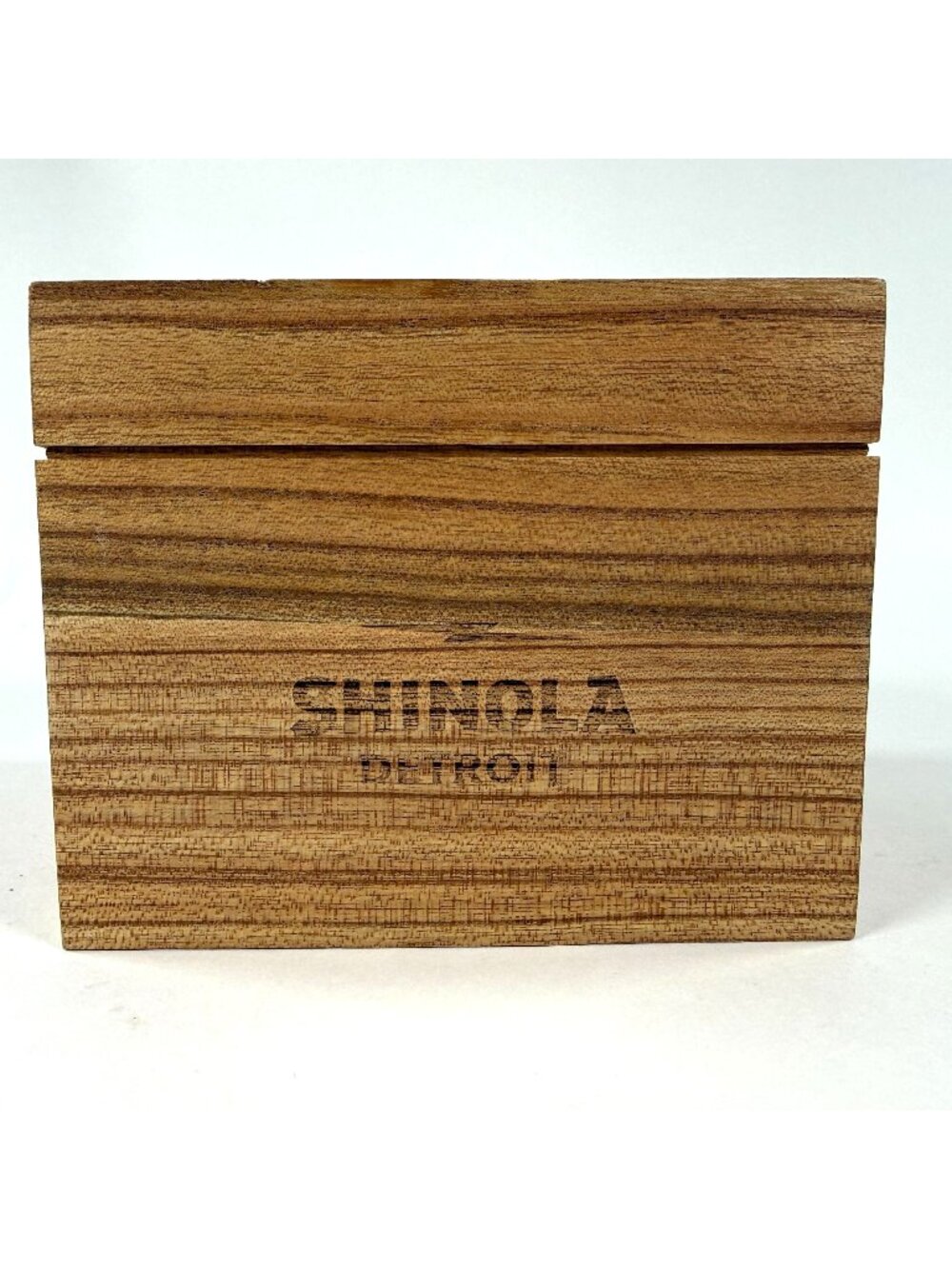 Shinola Detroit Wooden Watch Box Case Empty Box Only Magnetic Closure